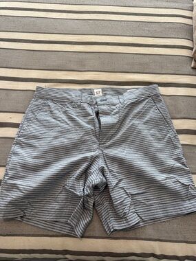 GAP Blue and White Striped Shorts